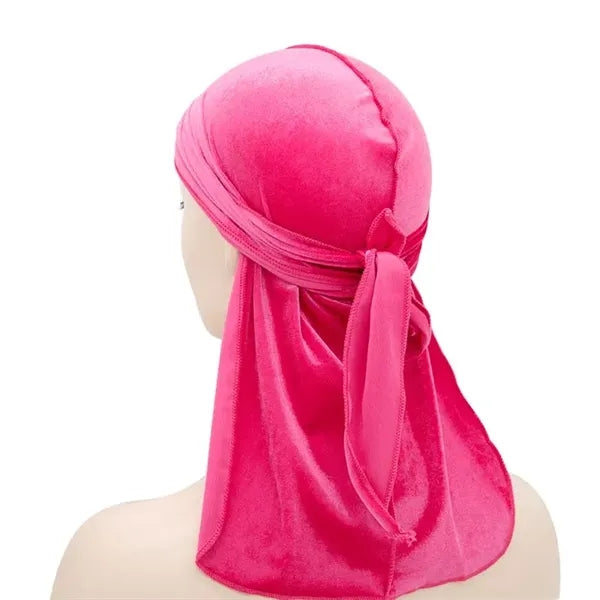 Velvet Long Durags Tail Pirate Hat
