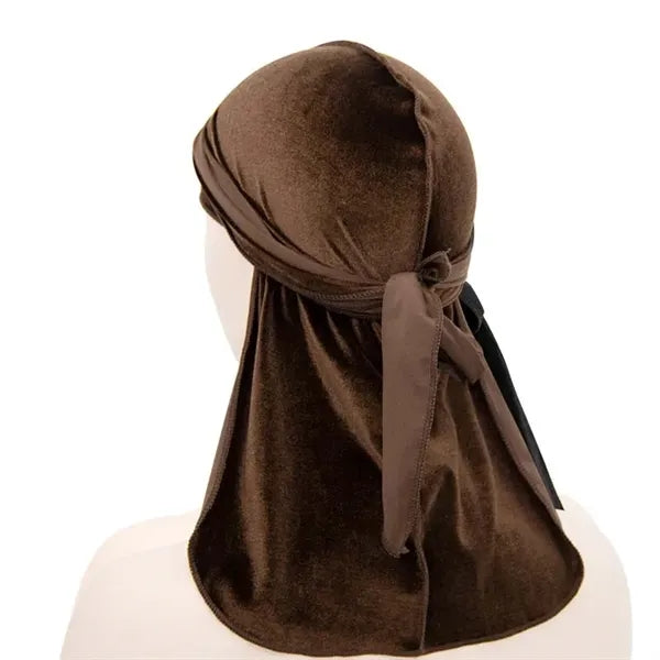Velvet Long Durags Tail Pirate Hat
