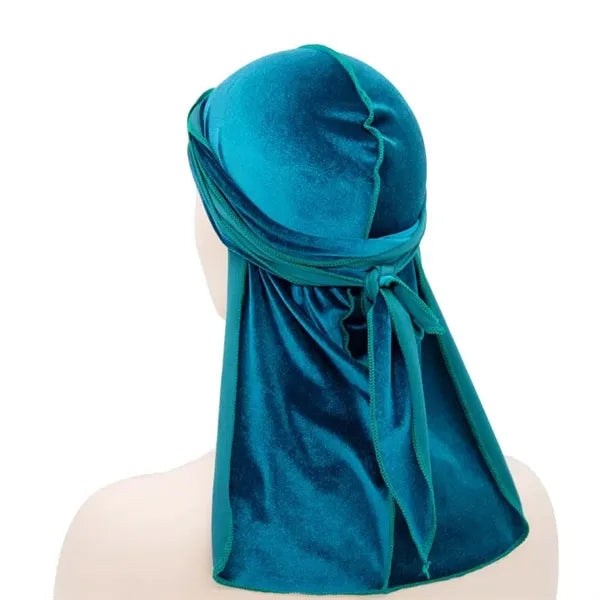 Velvet Long Durags Tail Pirate Hat