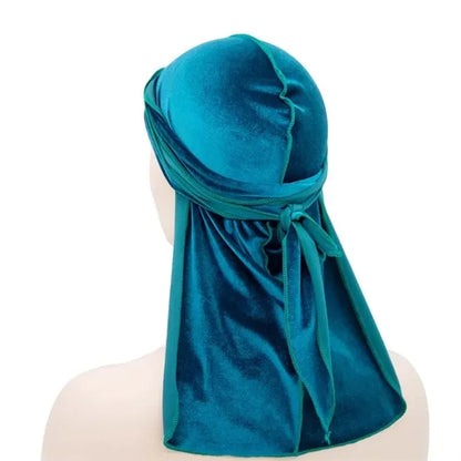 Velvet Long Durags Tail Pirate Hat