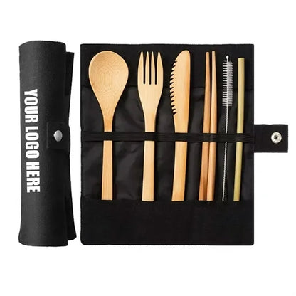 Bamboo Utensils Cutlery Set