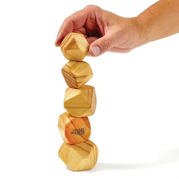 Wooden Stacking Zen Stones Game
