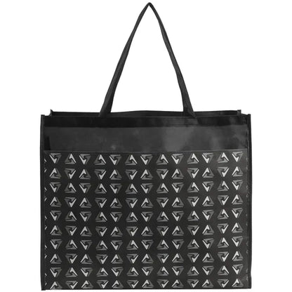 PET Non-Woven Tote Bag Sublimated Front Pocket (18"x16"x5")