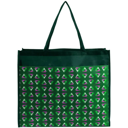 PET Non-Woven Tote Bag Sublimated Front Pocket (18"x16"x5")