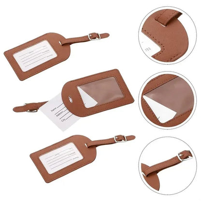 PU Holders Baggage Label Identifier with Straps