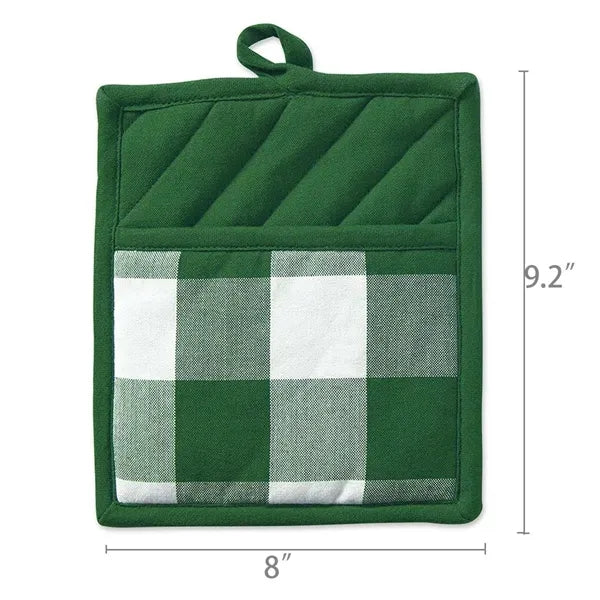 Heat Resistant Cotton Pocket Pot Holders