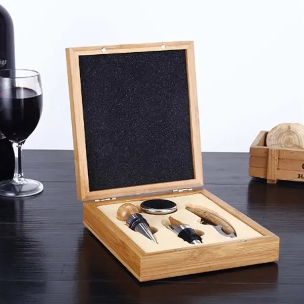 4-Piece Premium Automatic Wine Bottle Opener Set
