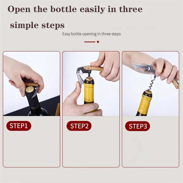 4-Piece Premium Automatic Wine Bottle Opener Set