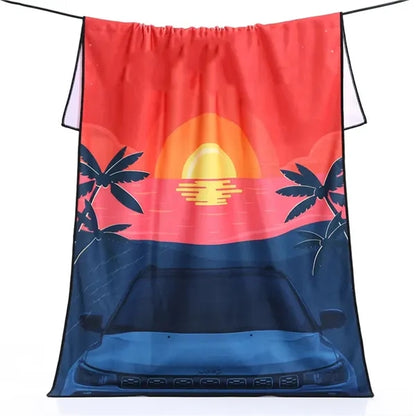 Oversized Terry Cotton Microfiber Beach Towel 30" x 60"