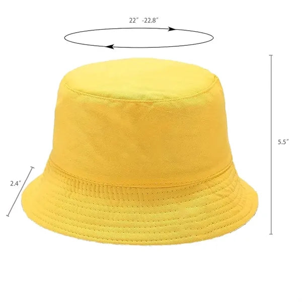 Customizable Solid Color Unisex Bucket Hat