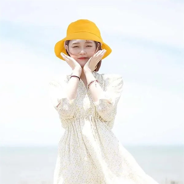 Customizable Solid Color Unisex Bucket Hat