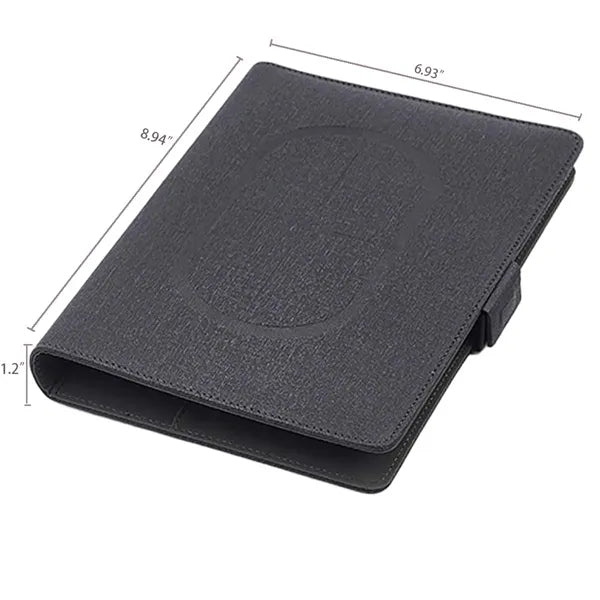 A5 Wireless Charging Organizer Portfolio Notebook