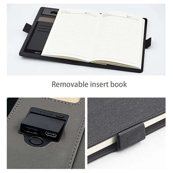 A5 Wireless Charging Organizer Portfolio Notebook