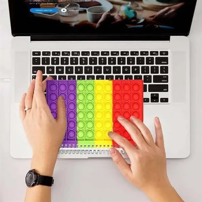 Spiral Bubble Push Pop Fidget Notebook