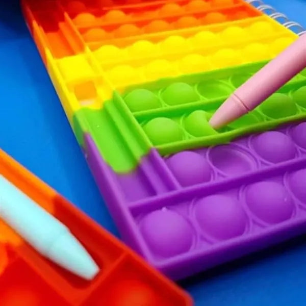Spiral Bubble Push Pop Fidget Notebook