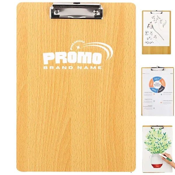 Standard-Sized Documents Wooden Clipboard