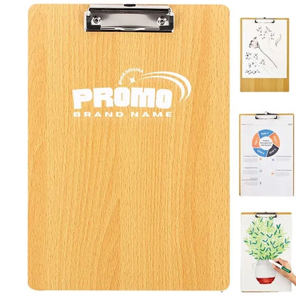 Standard-Sized Documents Wooden Clipboard