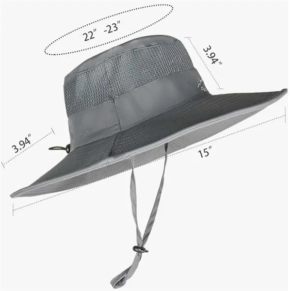 Summer Outdoor Breathable Mesh Bucket Hat