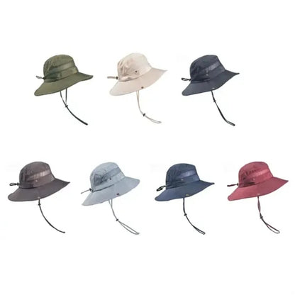 Summer Outdoor Breathable Mesh Bucket Hat