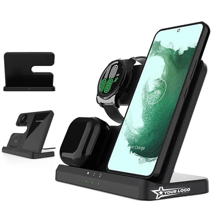 Wireless Charger Station 3 In 1 Fast Charging Stand
