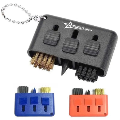 Custom 3-in-1 Golf Slot Cleaning Brush