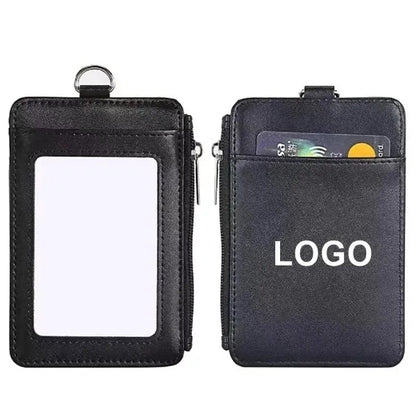 Leather ID Badge Holder