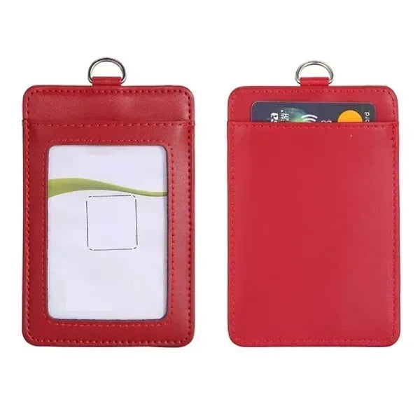 Leather ID Badge Holder