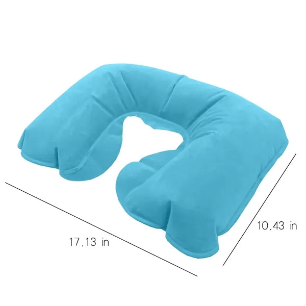 Inflatable Travel Neck Pillow U Shaped Napping Pillowcase