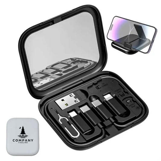 Travel Fast Charger Data Cable Kit with Mirror