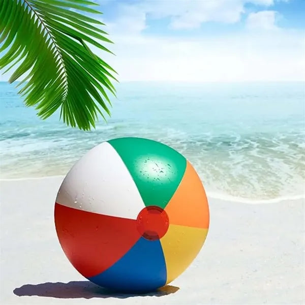 Summer Outdoor Rainbow Color PVC Sports Pool Beach Ball