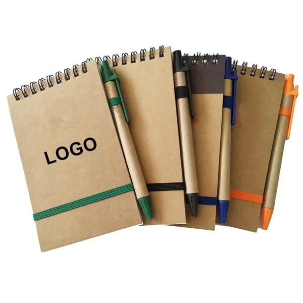 Recycled Spiral Jotter with Pen
