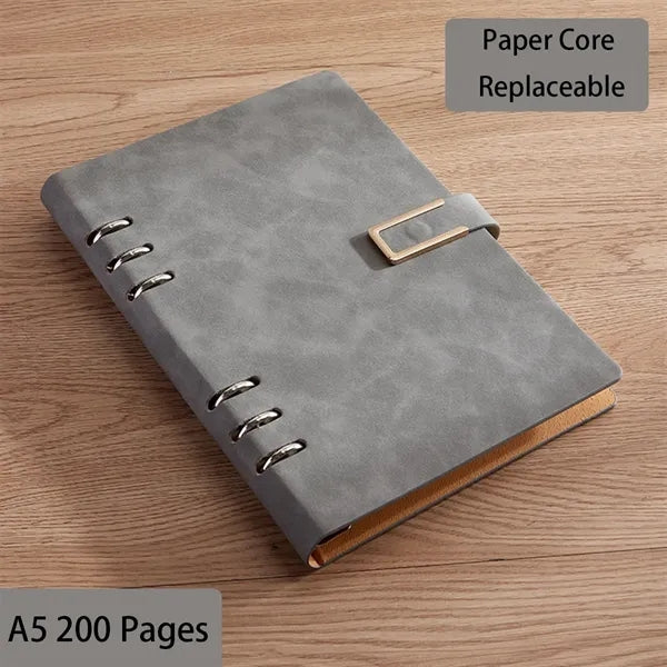 A5 PU Loose Leaf Notebook
