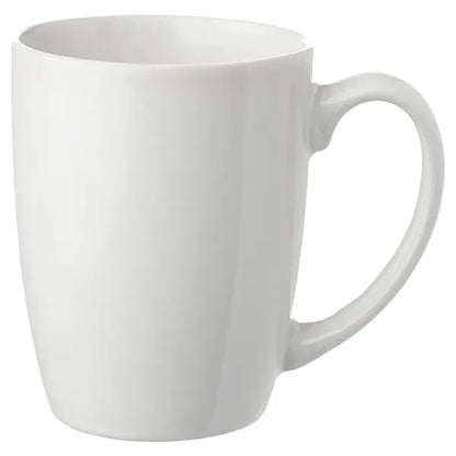 12 Oz Glossy Ceramic Mugs Curved Grip