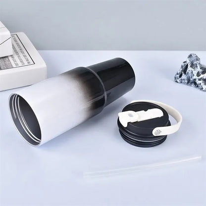 30Oz Travel Tumbler Mug With Lid And Straw