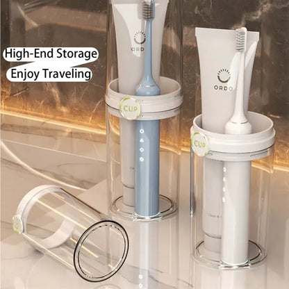 Travel Simple Teeth Brushing Two Cups Set
