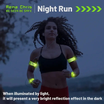 Reflective Bands Arm Wrist Ankle Cycling