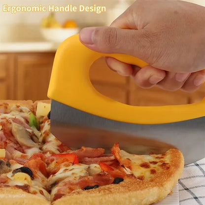 Pizza Cutter Rocker Blade with Cover