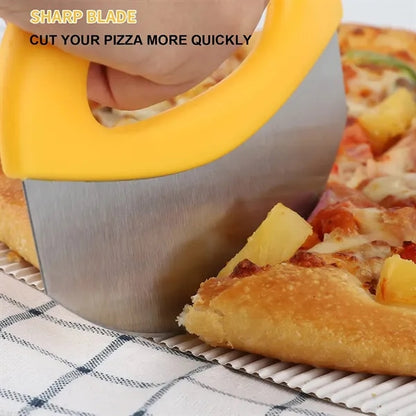 Pizza Cutter Rocker Blade with Cover