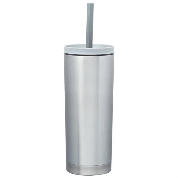 19 oz. Stainless Steel Travel Mugs With Straw