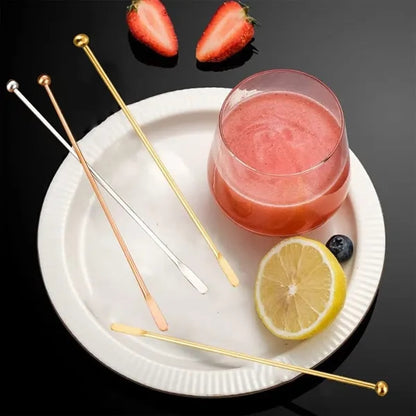7.7 Inches Stainless Steel Cocktail Stirrers Swizzle Sticks