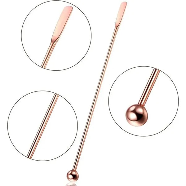 7.7 Inches Stainless Steel Cocktail Stirrers Swizzle Sticks