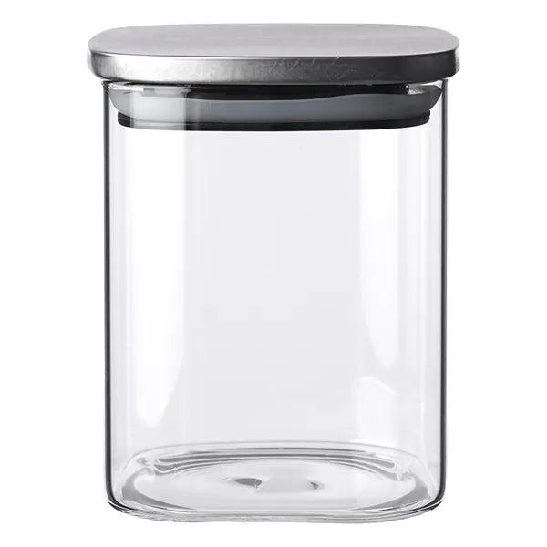 Branson Glass Storage Square Jars, 30 oz.