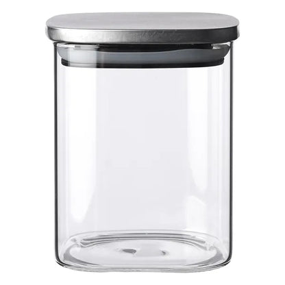 Branson Glass Storage Square Jars, 30 oz.