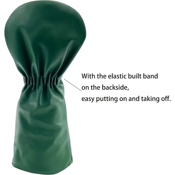 Golf Club Wood and Hybrid Head Cover PU Leather Headcover