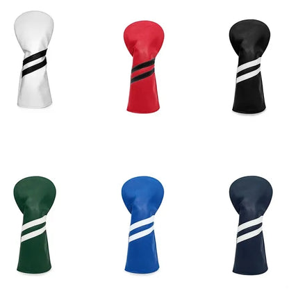 Golf Club Wood and Hybrid Head Cover PU Leather Headcover