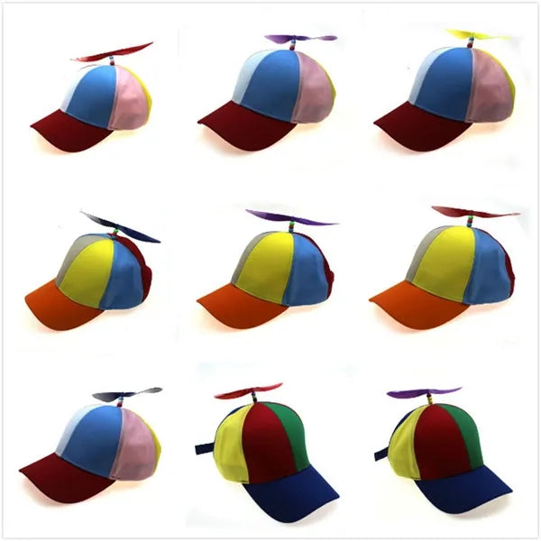 Rainbow Propeller Hat
