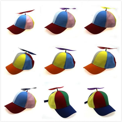Rainbow Propeller Hat