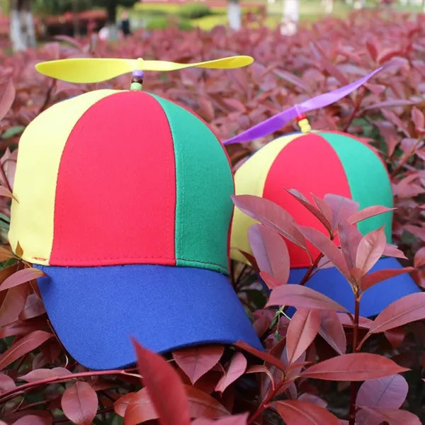 Rainbow Propeller Hat