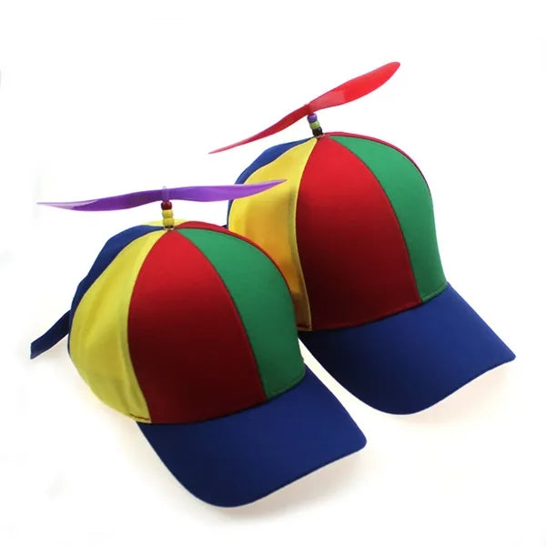 Rainbow Propeller Hat
