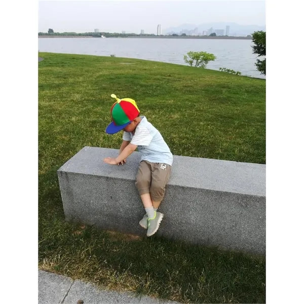 Rainbow Propeller Hat